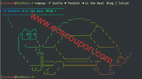 在Linux上显示ASCII艺术动物