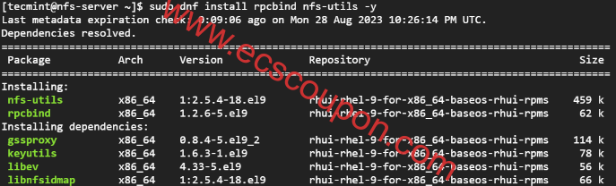 在Linux中安装NFS