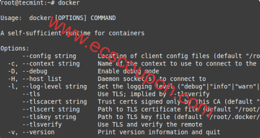 Docker命令使用帮助