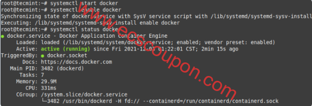 检查Linux中的Docker状态