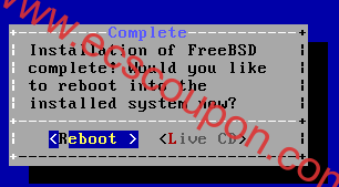 FreeBSD安装完成