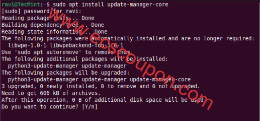 安装Update Manager Core