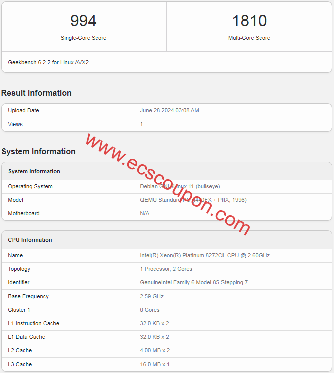 Geekbench 6测试