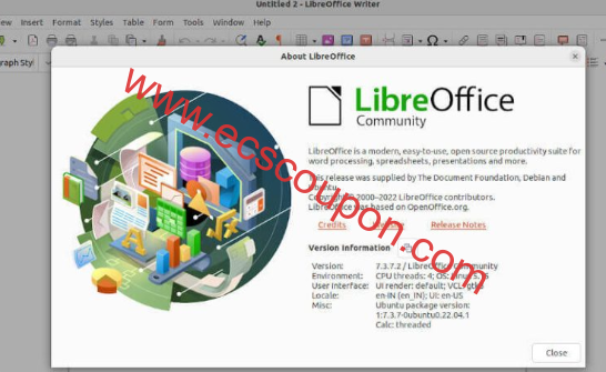 检查LibreOffice版本