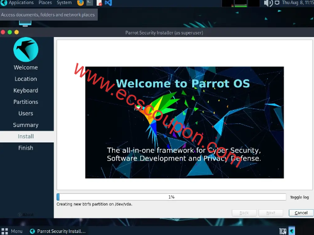 ParrotOS安装