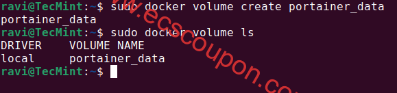 列出Docker Portainer卷